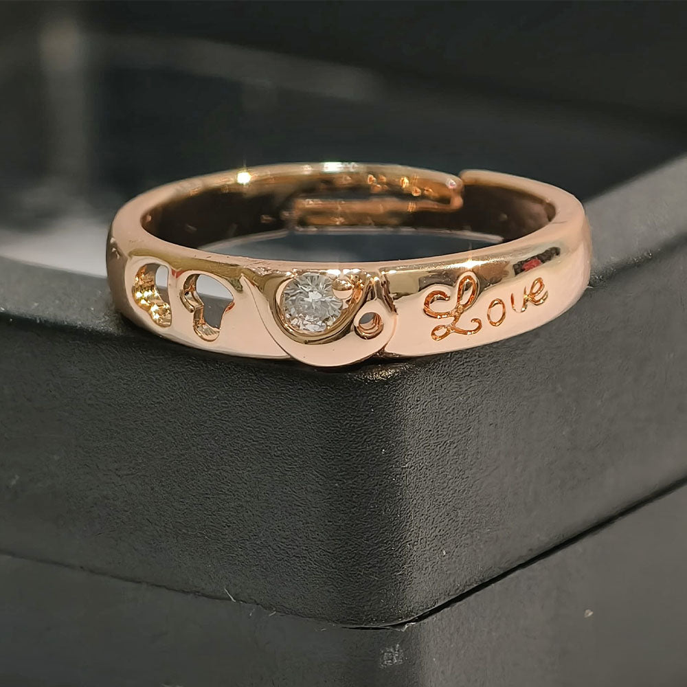 Couple Ring Set For Valentines Silver Plated Couple Ring