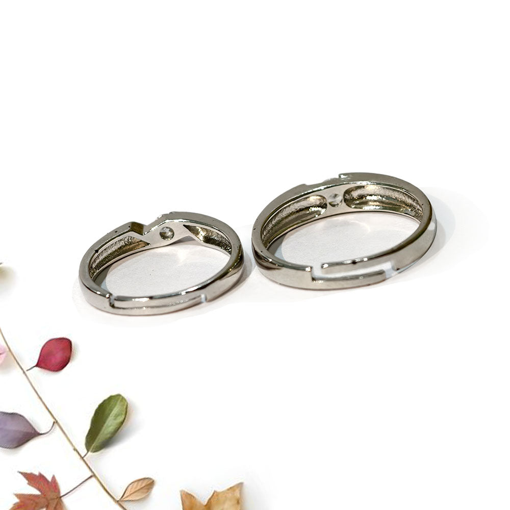 Silver Color Valentine Day Crystal Diamond