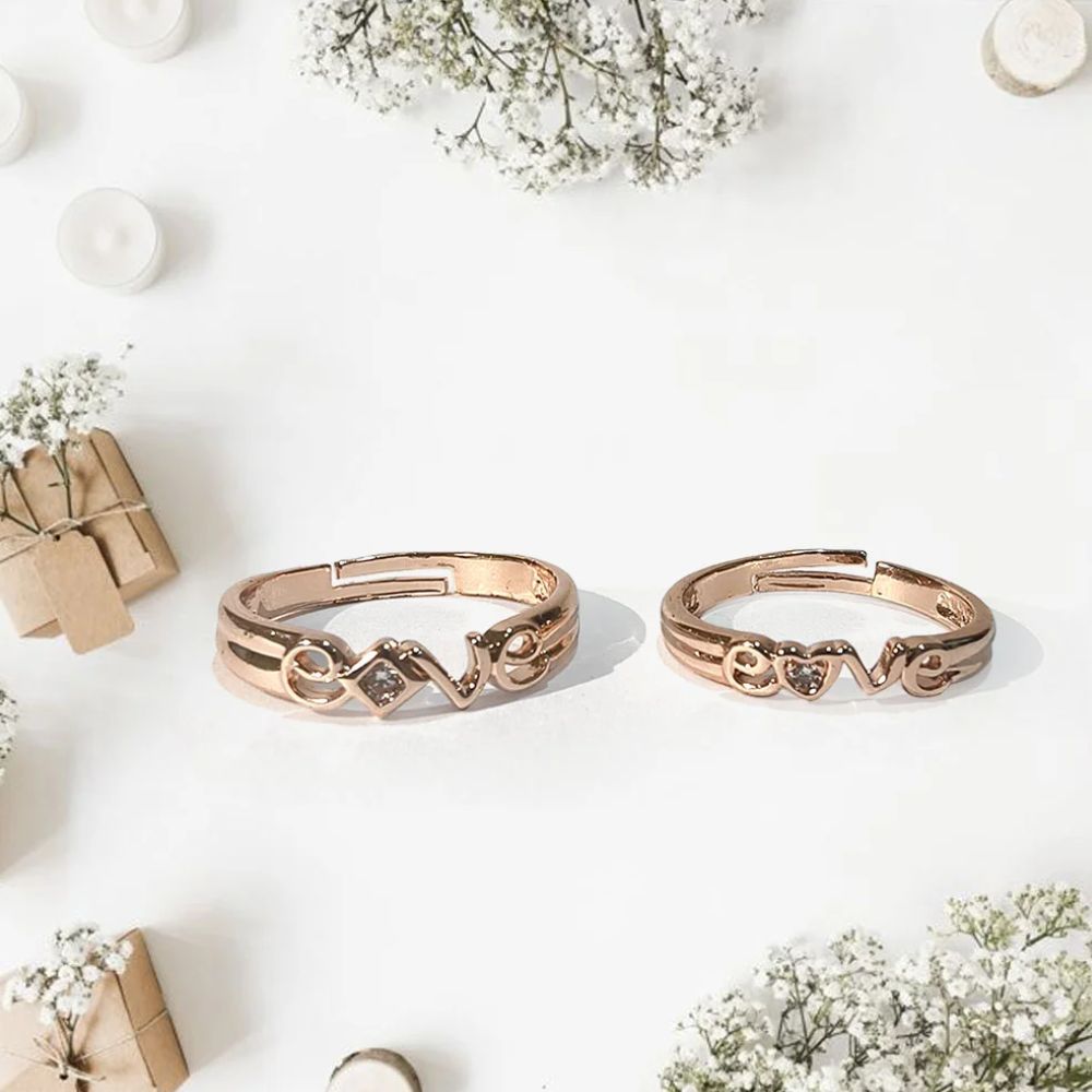 Special Silver Love Style Adjustable Ring