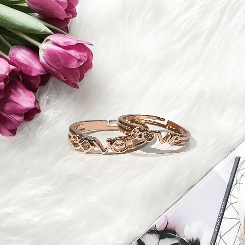 Special Silver Love Style Adjustable Ring