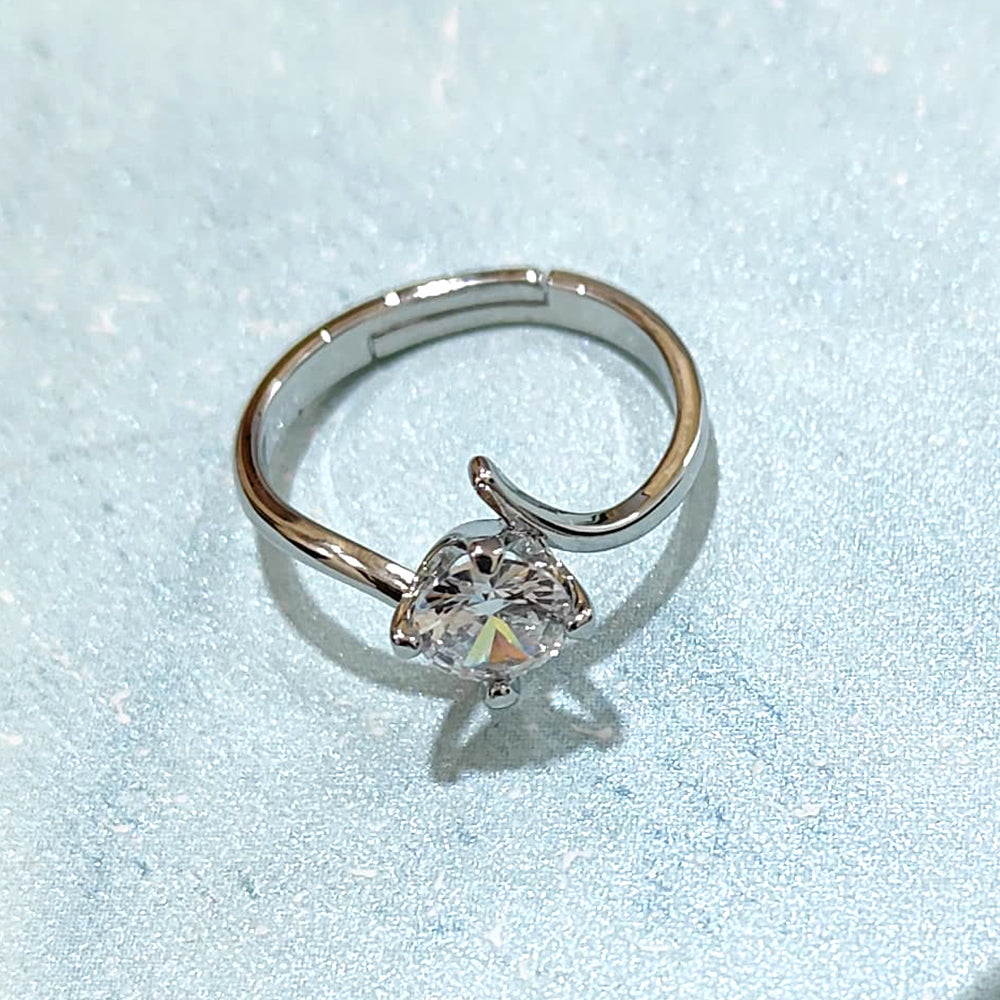 Elegance Arc Solitaire Ring