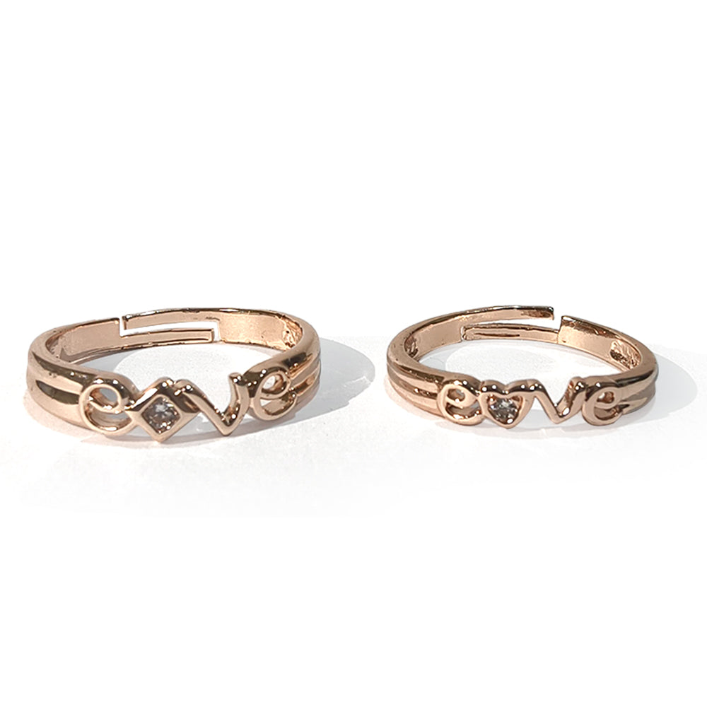 Special Silver Love Style Adjustable Ring