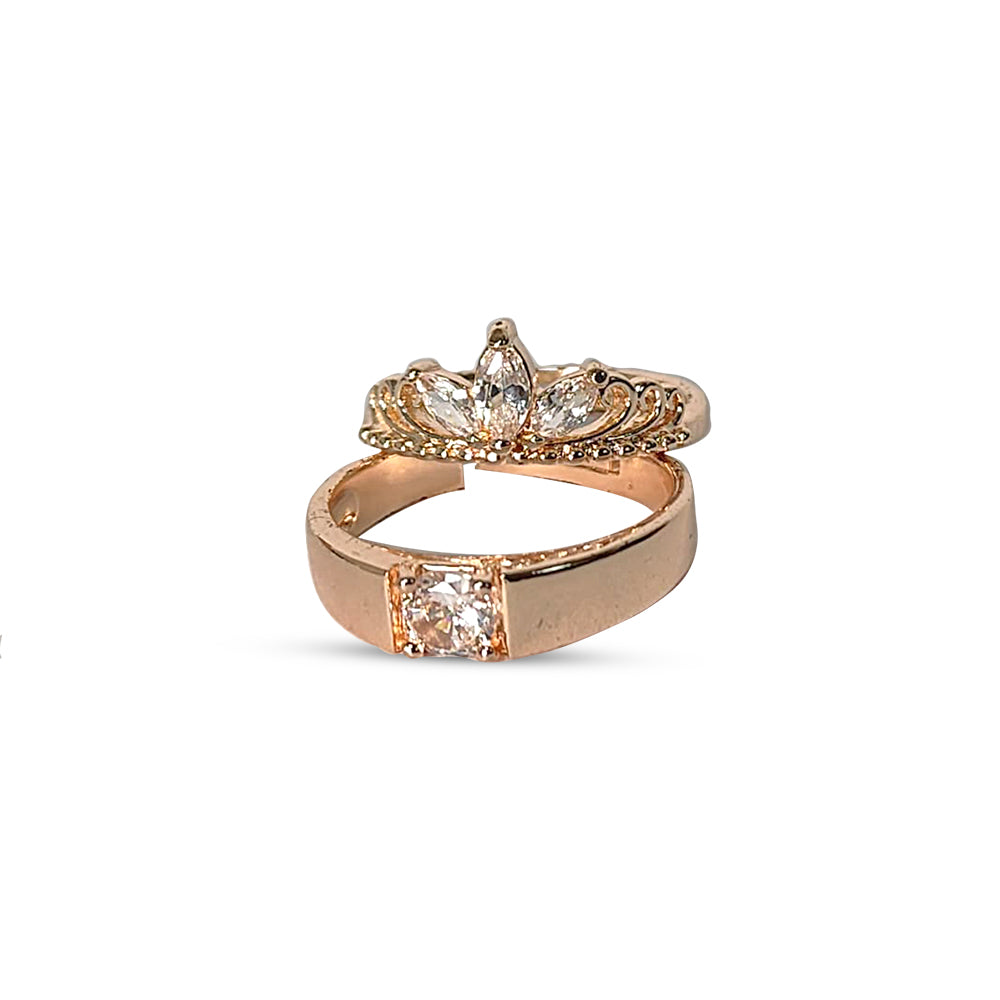 Rose Gold Couple Rings for Lovers