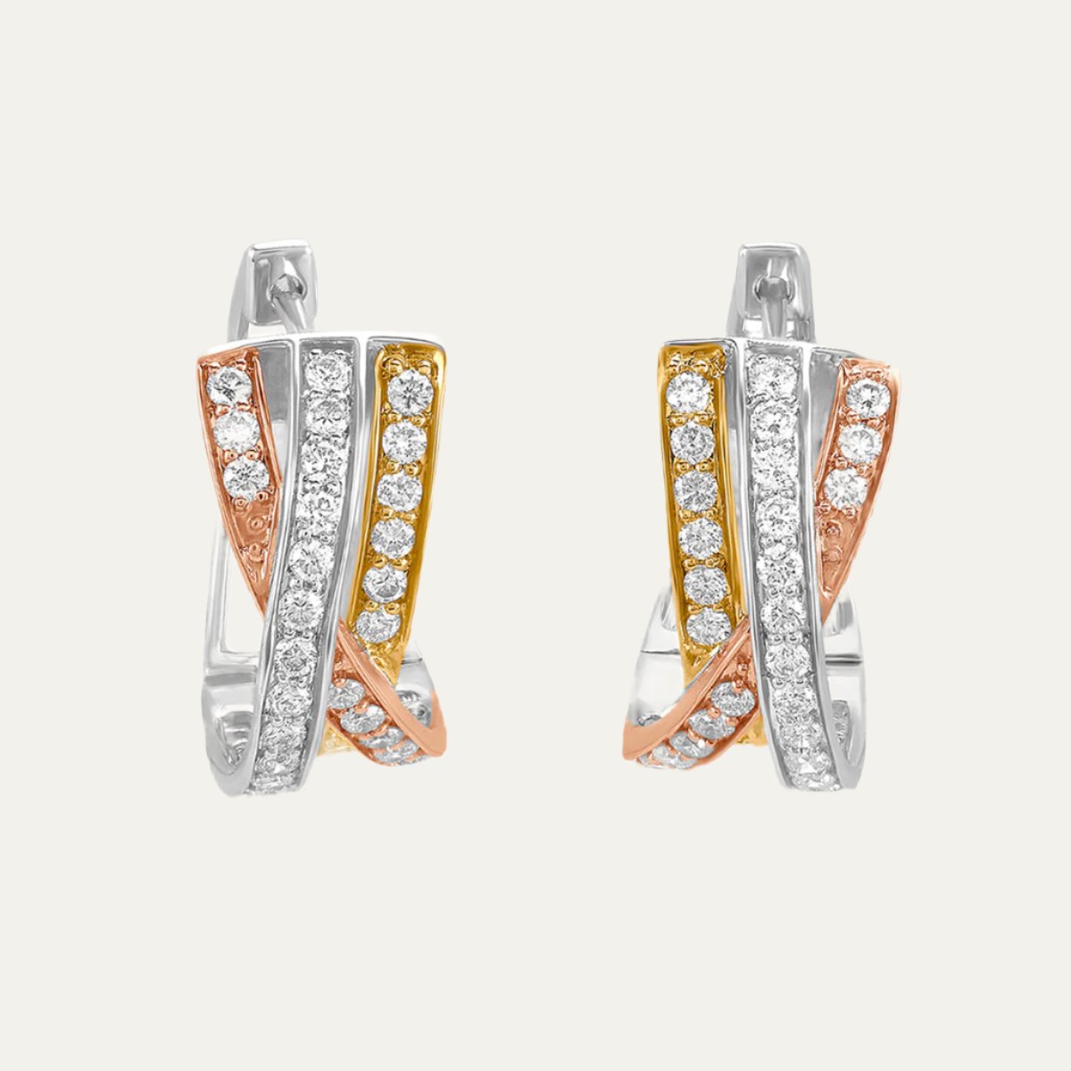 Aukera - Enigmatic Tricolour Earrings