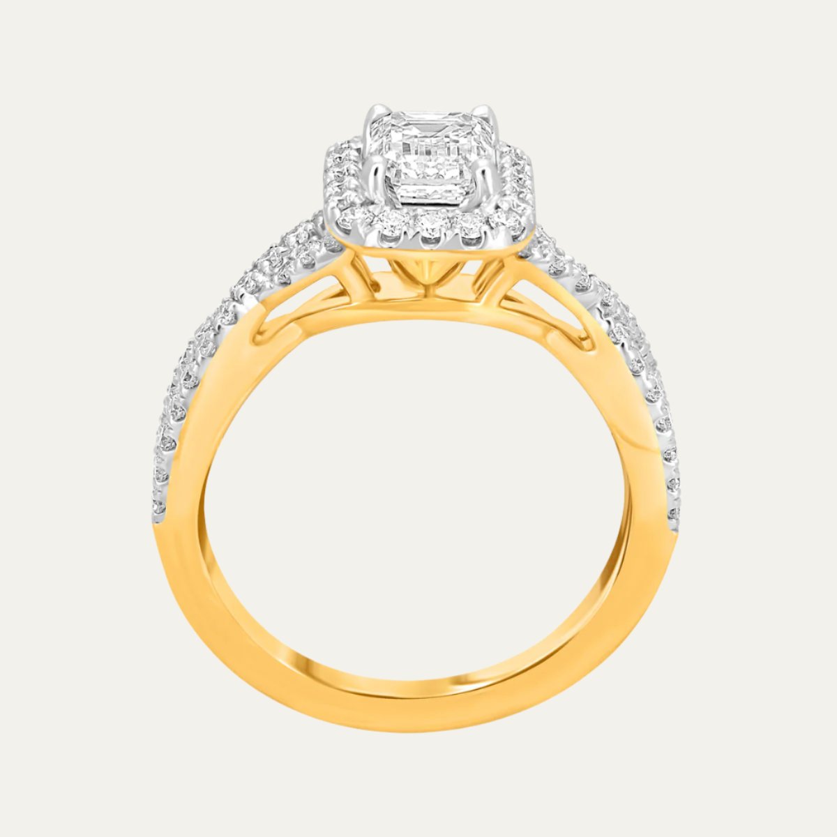 Aukera - Octagon Halo Engagement Ring