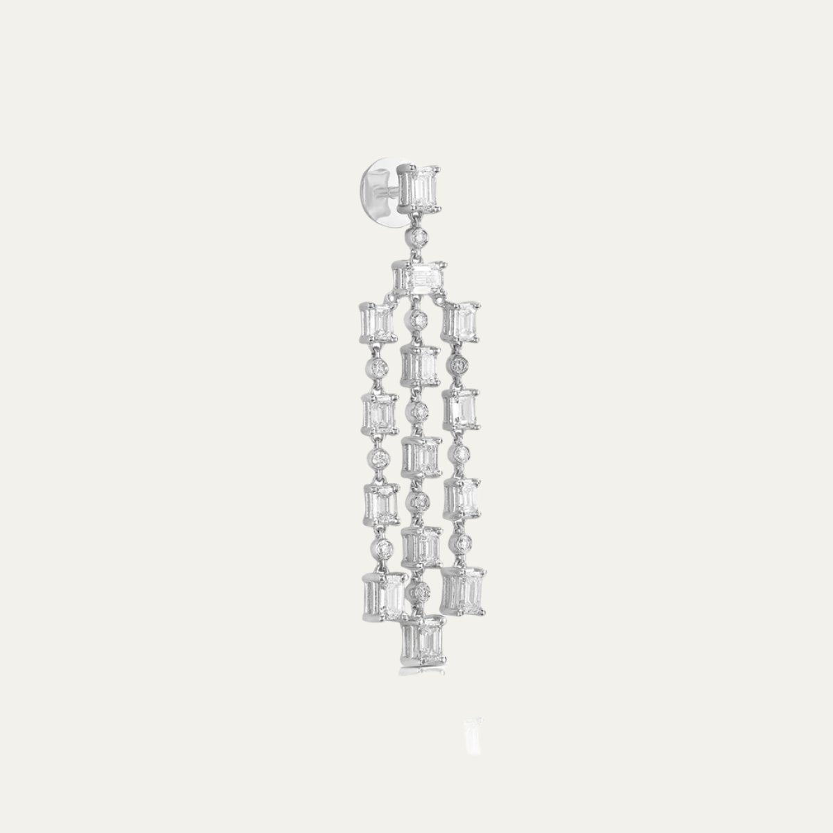 Aukera - White Gold Delicate Chandeliers