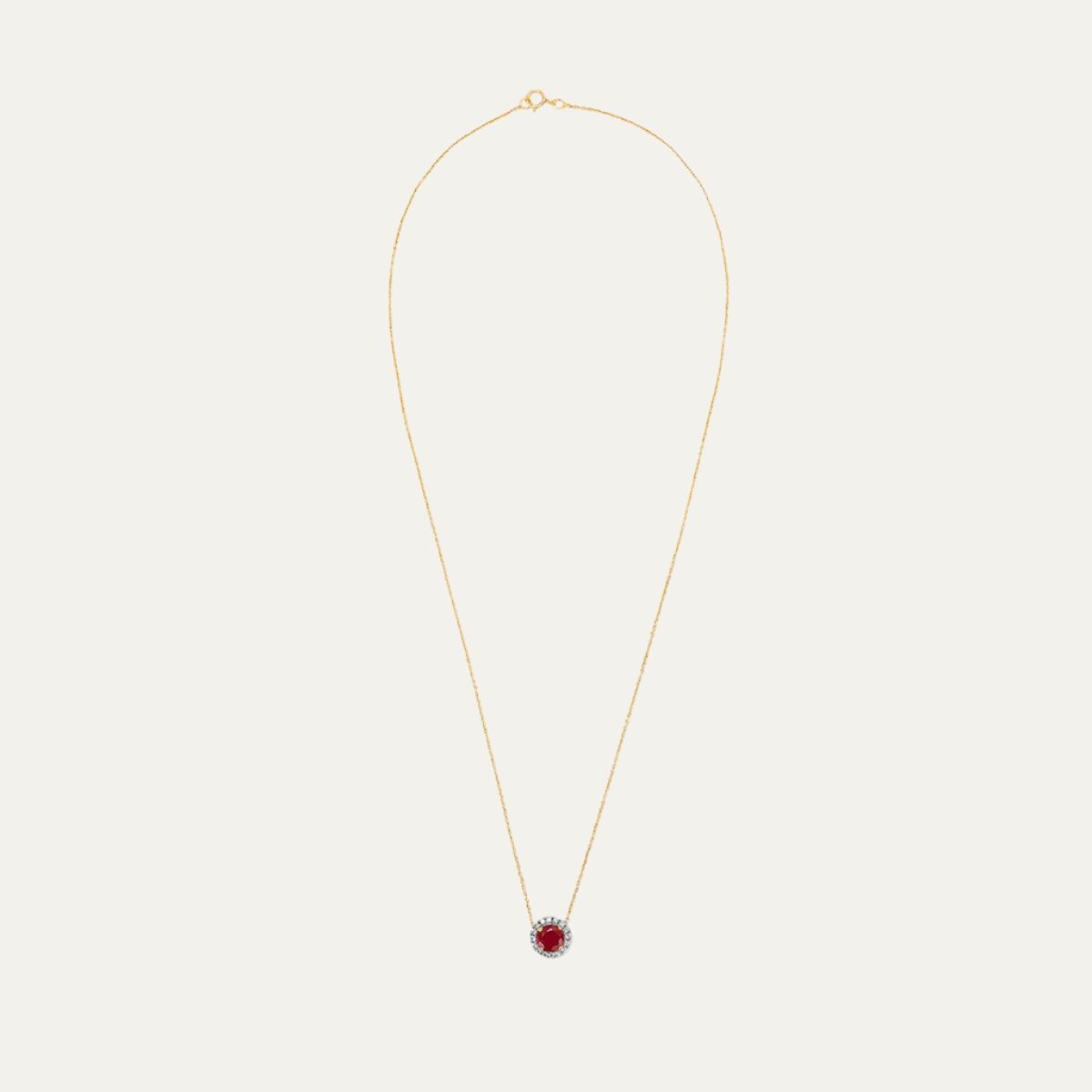 Aukera - Celestial Ruby Star Diamond Pendant