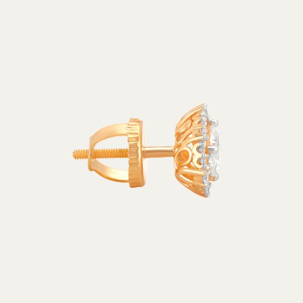 Aukera - Gilded Hexa Halo - Halo Ear Studs