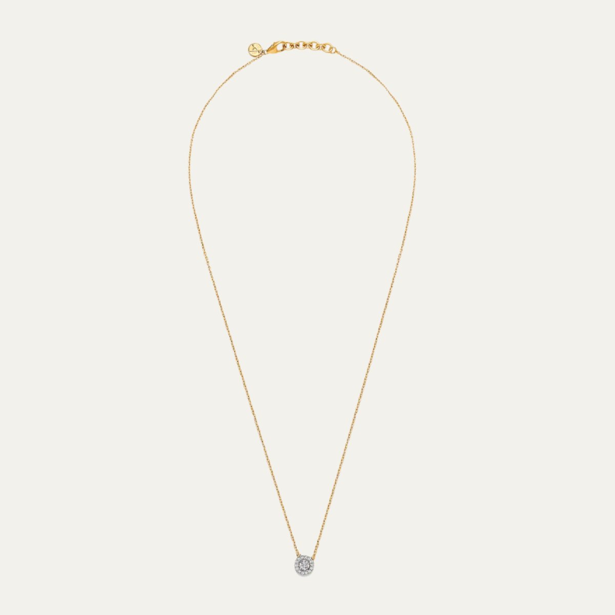 Aukera - Golden Halo Marquise Pendant