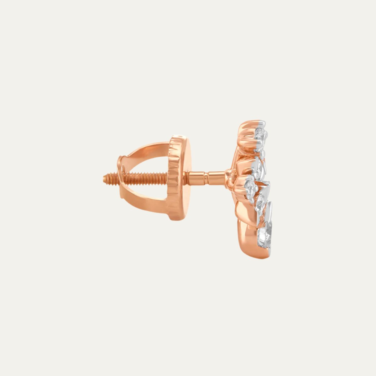 Aukera - Rare Petal Glint Fancy Rose Gold Earrings