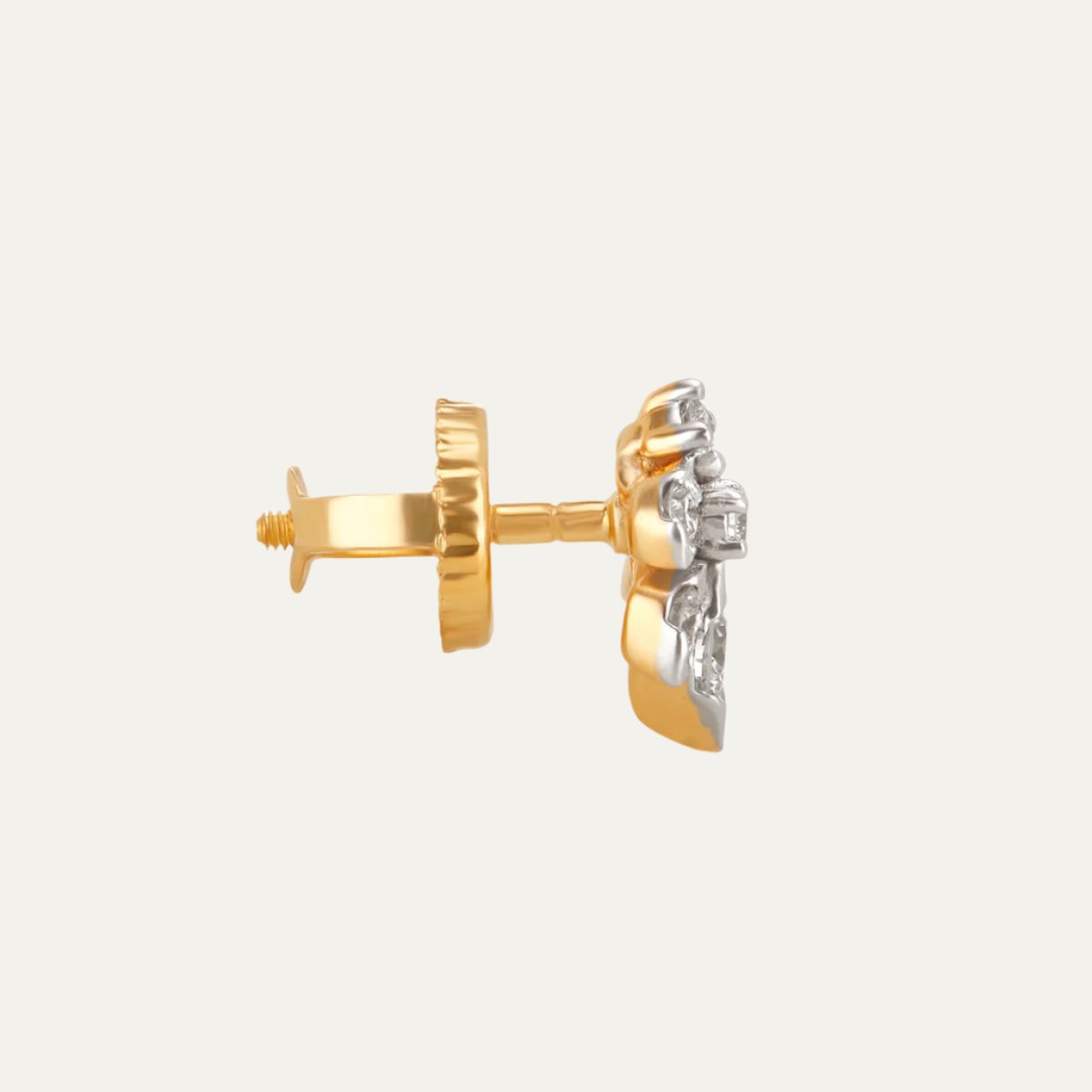 Aukera - Golden Teardrop Elegance - Stud Earrings