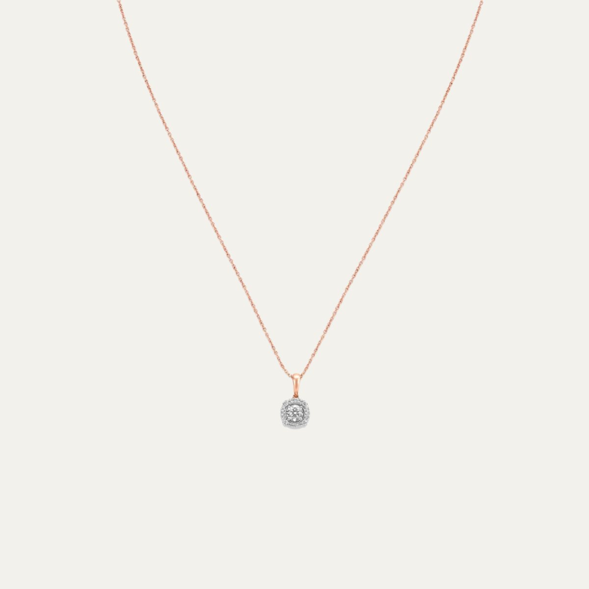 Aukera - Rosa Halo Spark Pendant