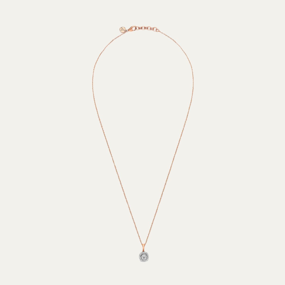 Aukera - Rosa Halo Spark Pendant