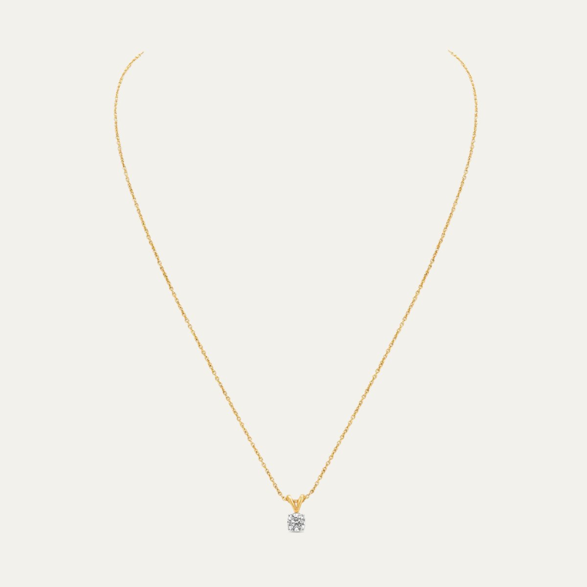 Aukera - Golden Essence Solitaire Pendant