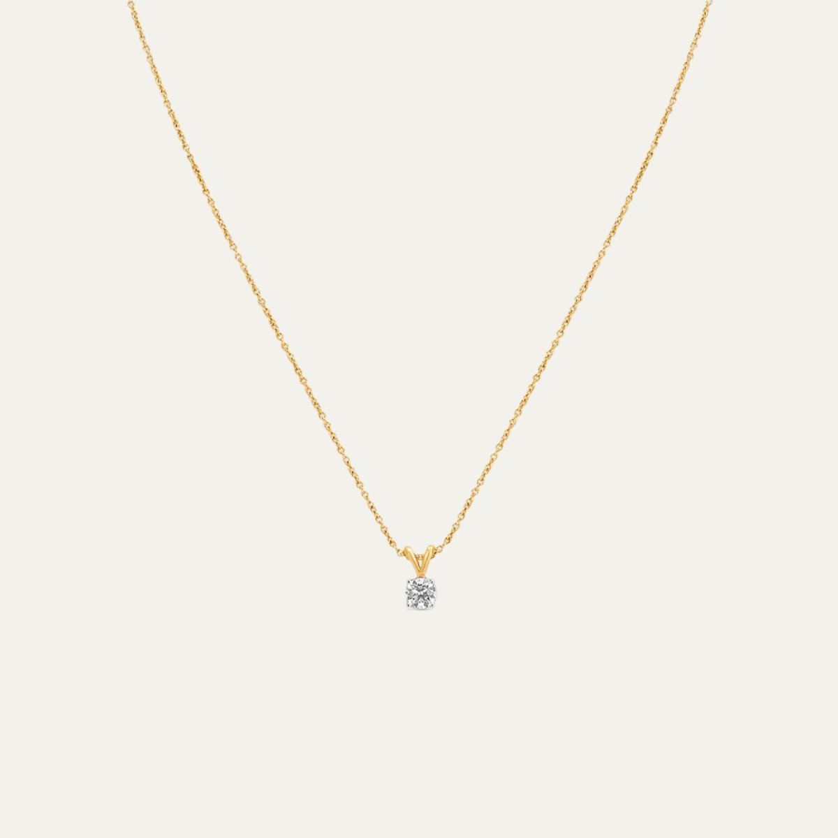 Aukera - Golden Essence Solitaire Pendant