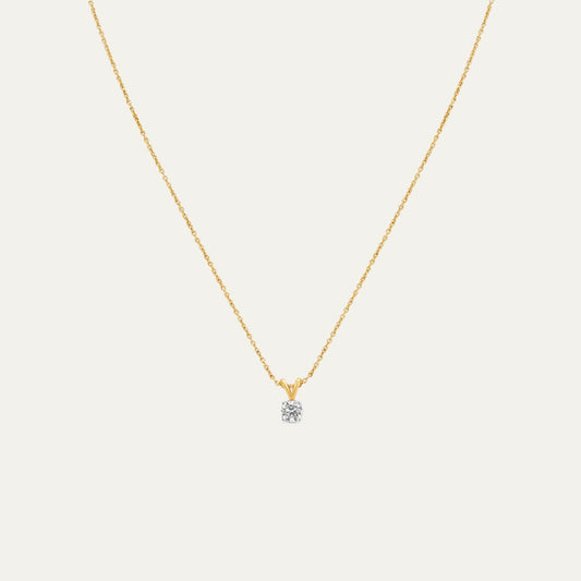 Aukera - Golden Essence Solitaire Pendant