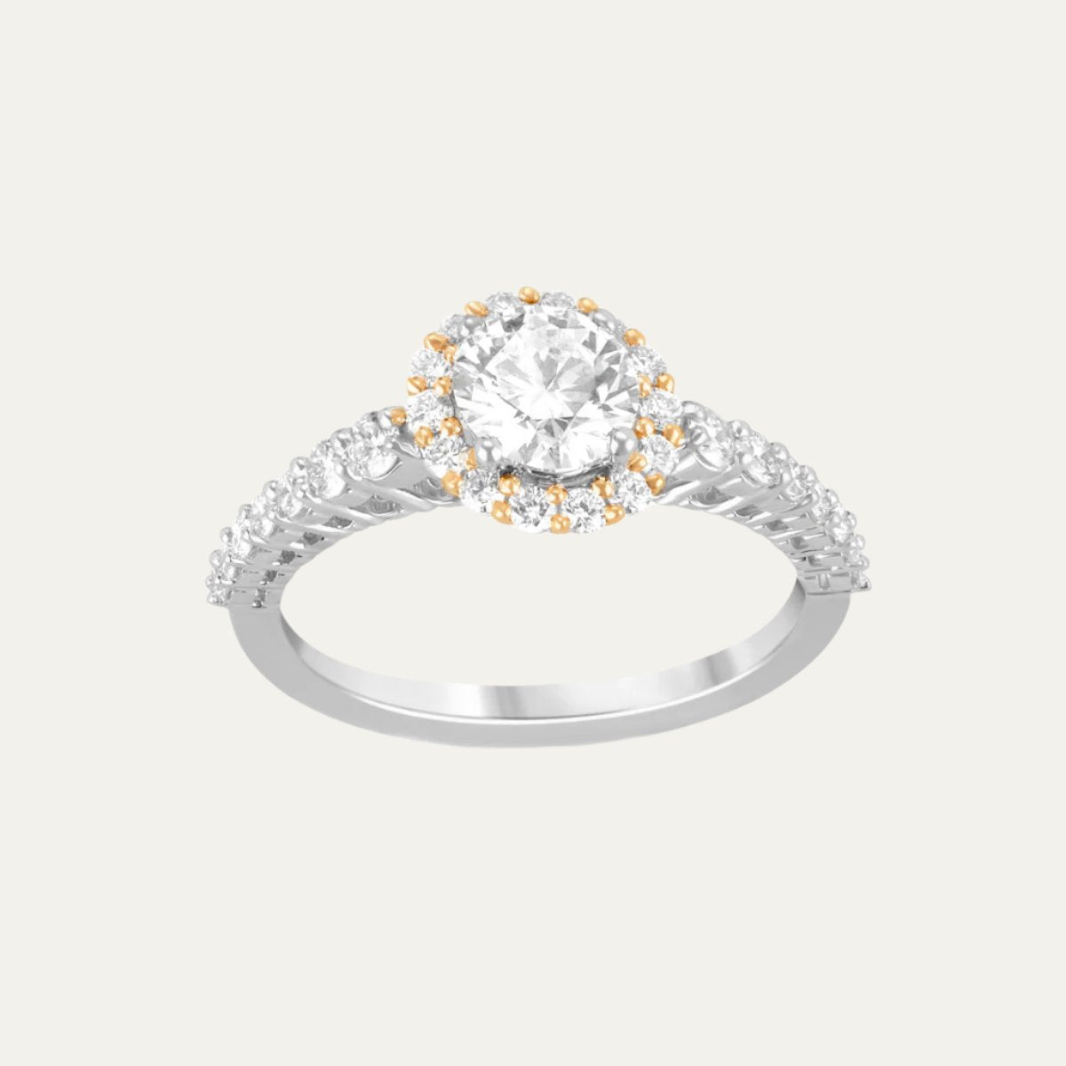 Aukera - Harmony Halo Duo Tone Ring