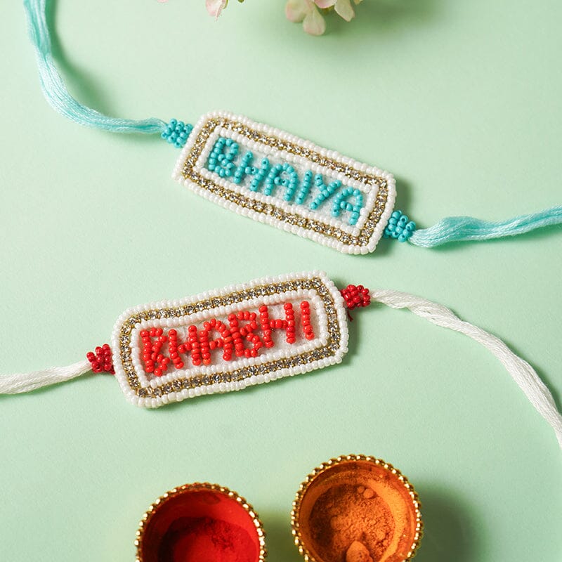 Aesthetic Handcrafted Bhaiya Bhabhi Rakhi