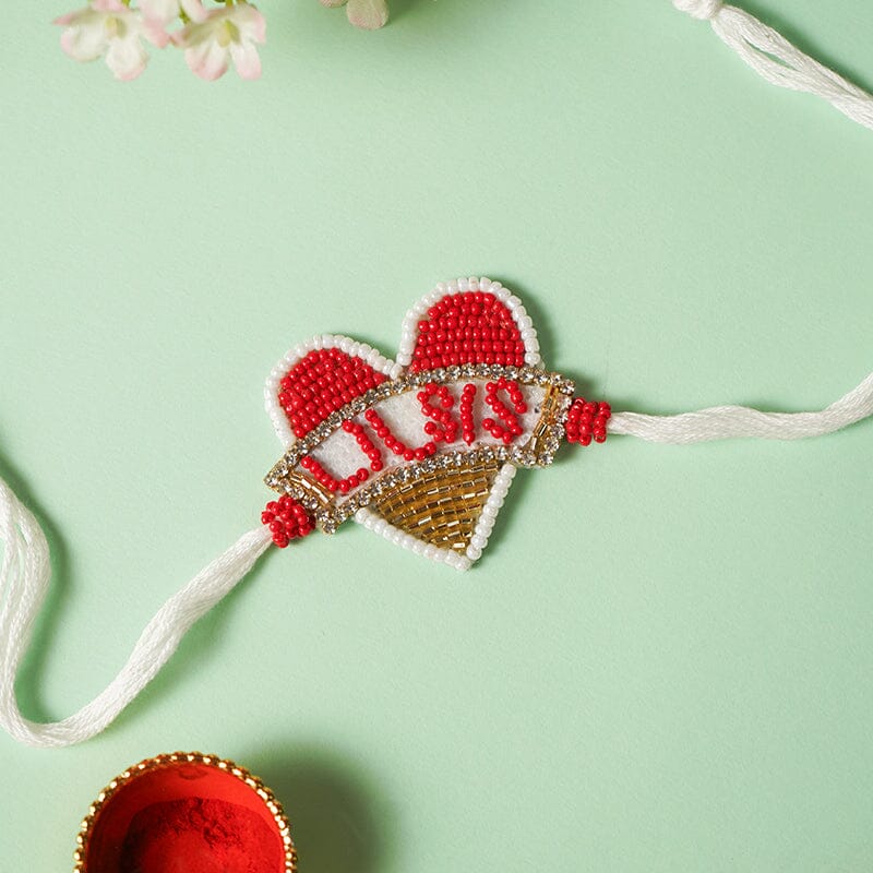 Lover Heart Bond Sister Rakhi