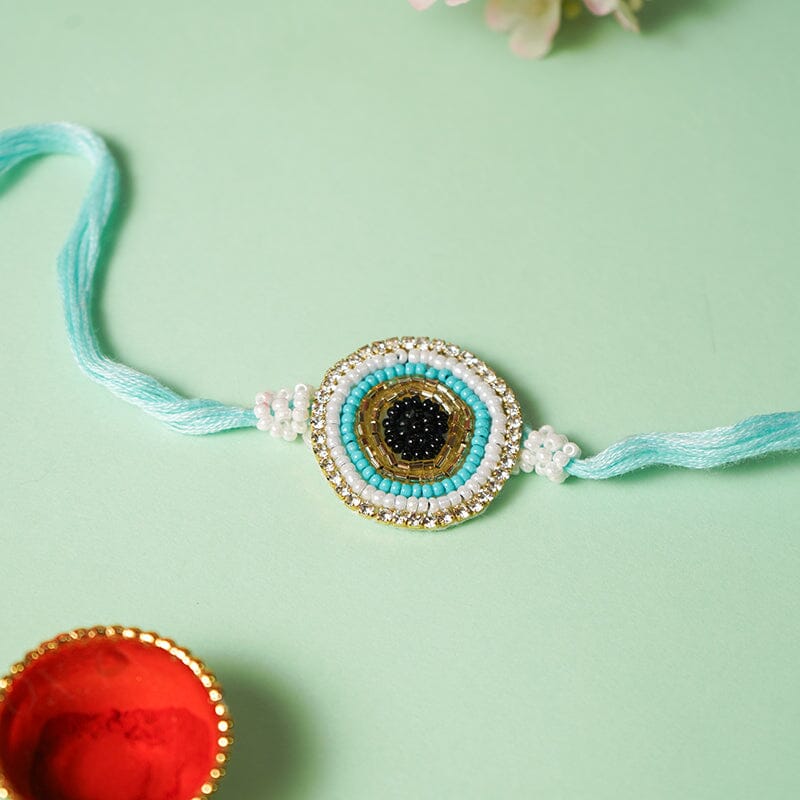 Evil Eye Handmade Beaded Rakhi