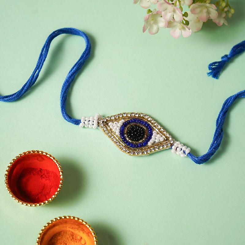 Evil Eye Handmade Beaded Rakhi
