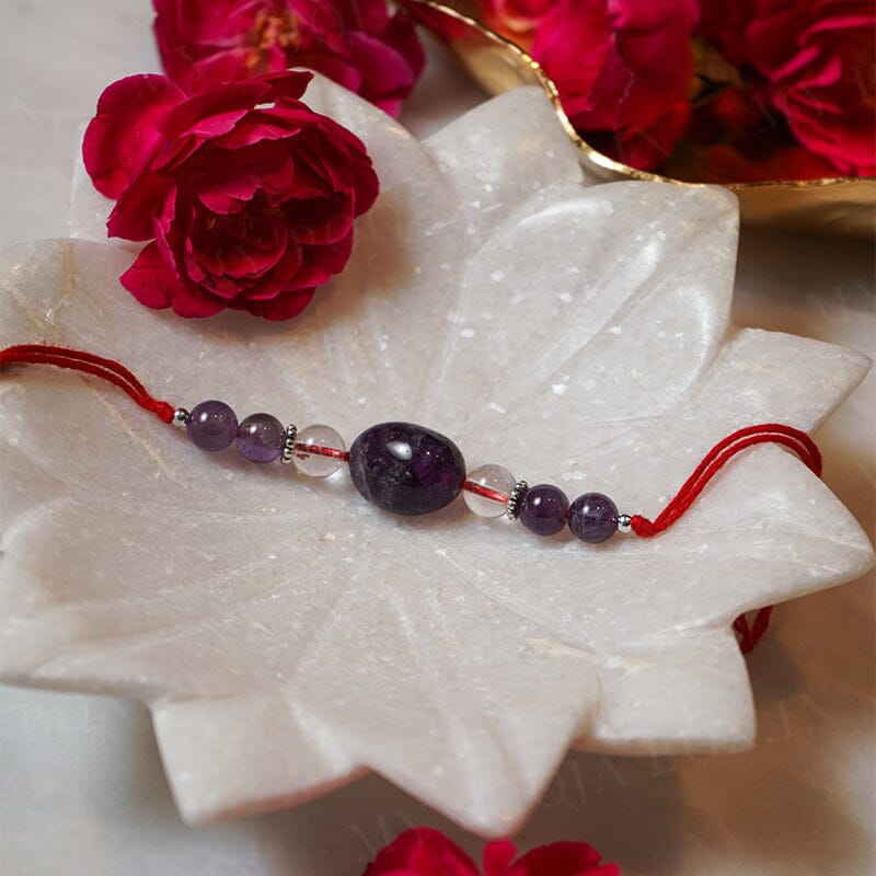 Emotional Balance & Stress Relief Natural Crystal Rakhi