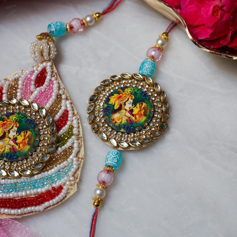 Graceful Radha Krishna Bhaiya Bhabhi Rakhi