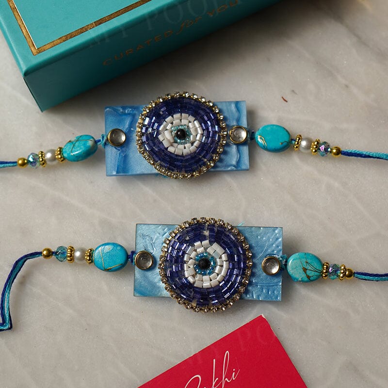 Handmade Evil Eye Bhaiya Rakhi