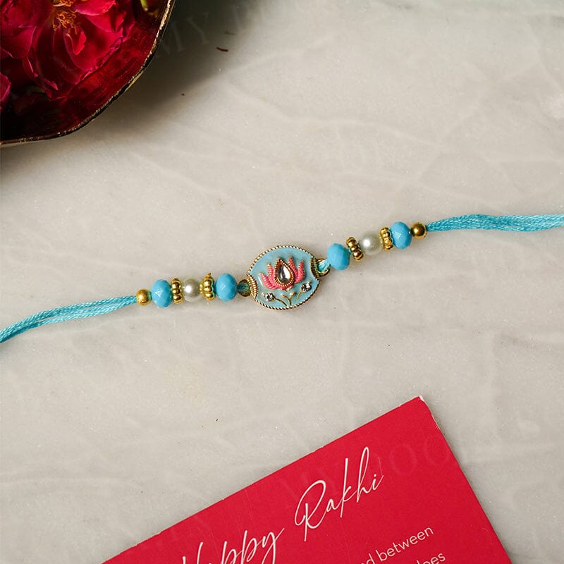 Charming Lotus Bhaiya Rakhi