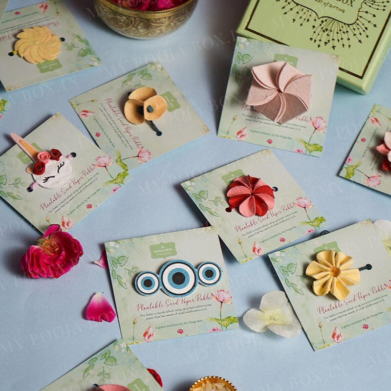 Eco-Friendly Plantable Seed Flower Rakhi