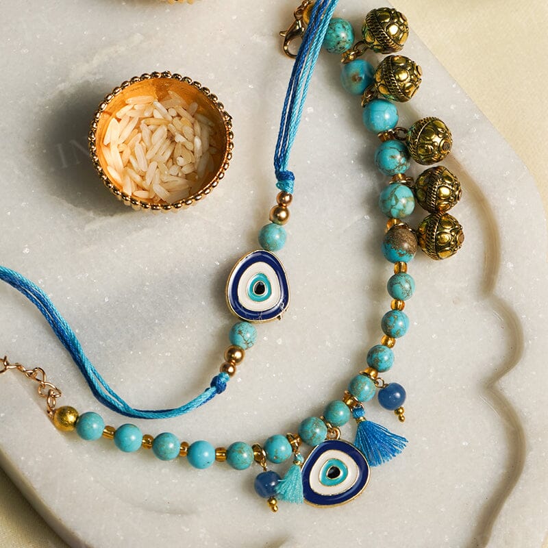 Evil Eye Precious Spark Bhaiya Bhabhi Rakhi