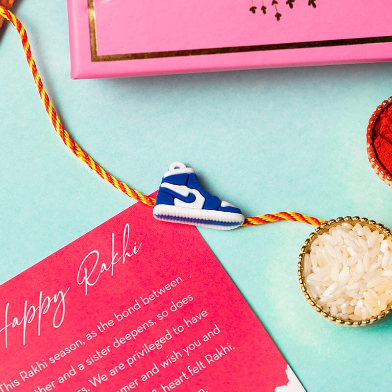 Blue Jordan Sneaker Rakhi