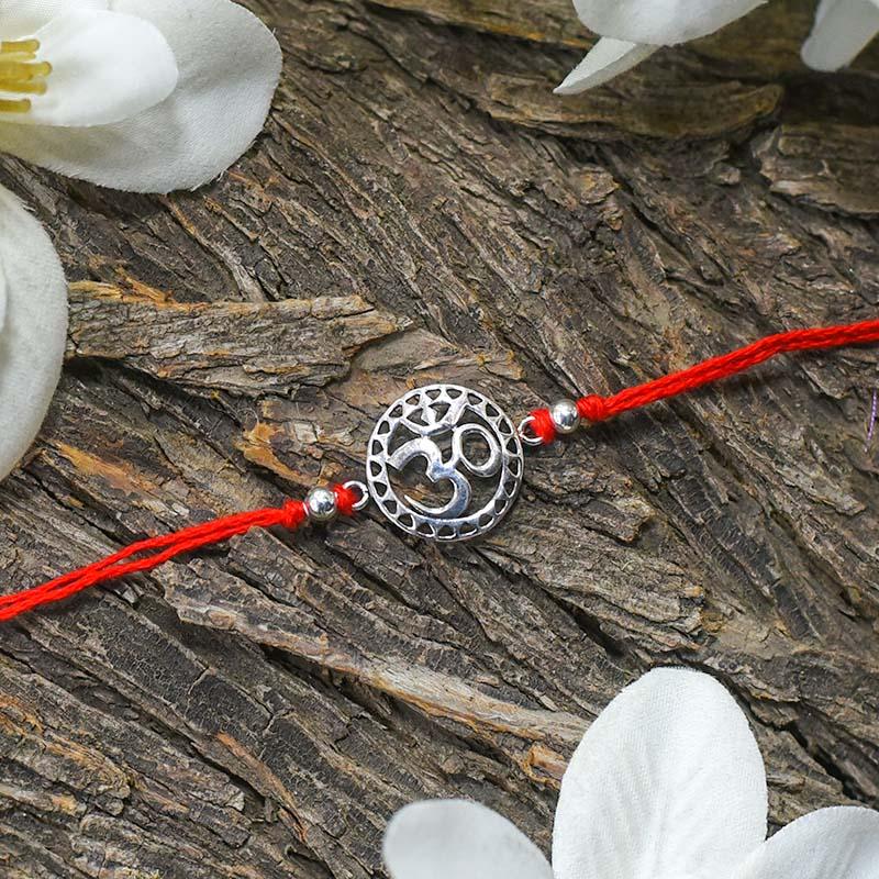 925 Silver OM Rakhi