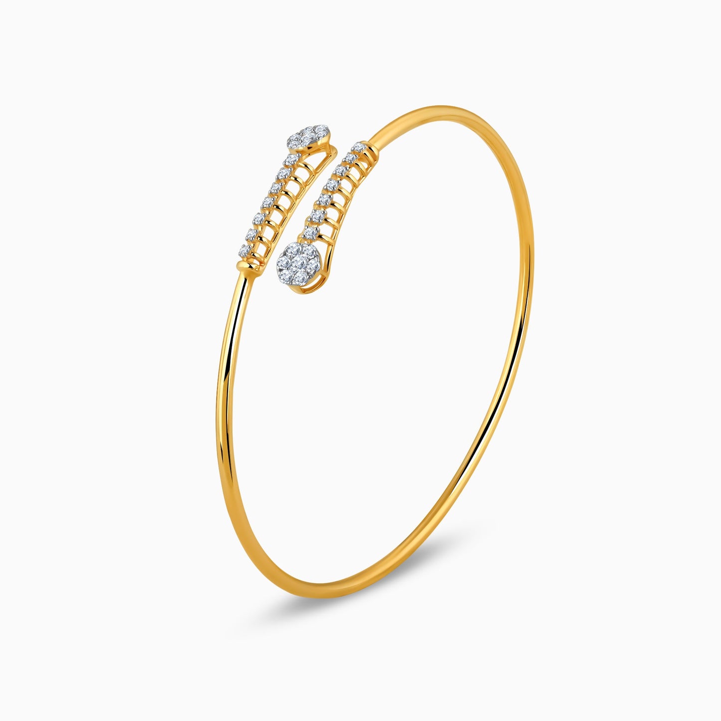 Gold Celeste Diamond Cuff Bracelet