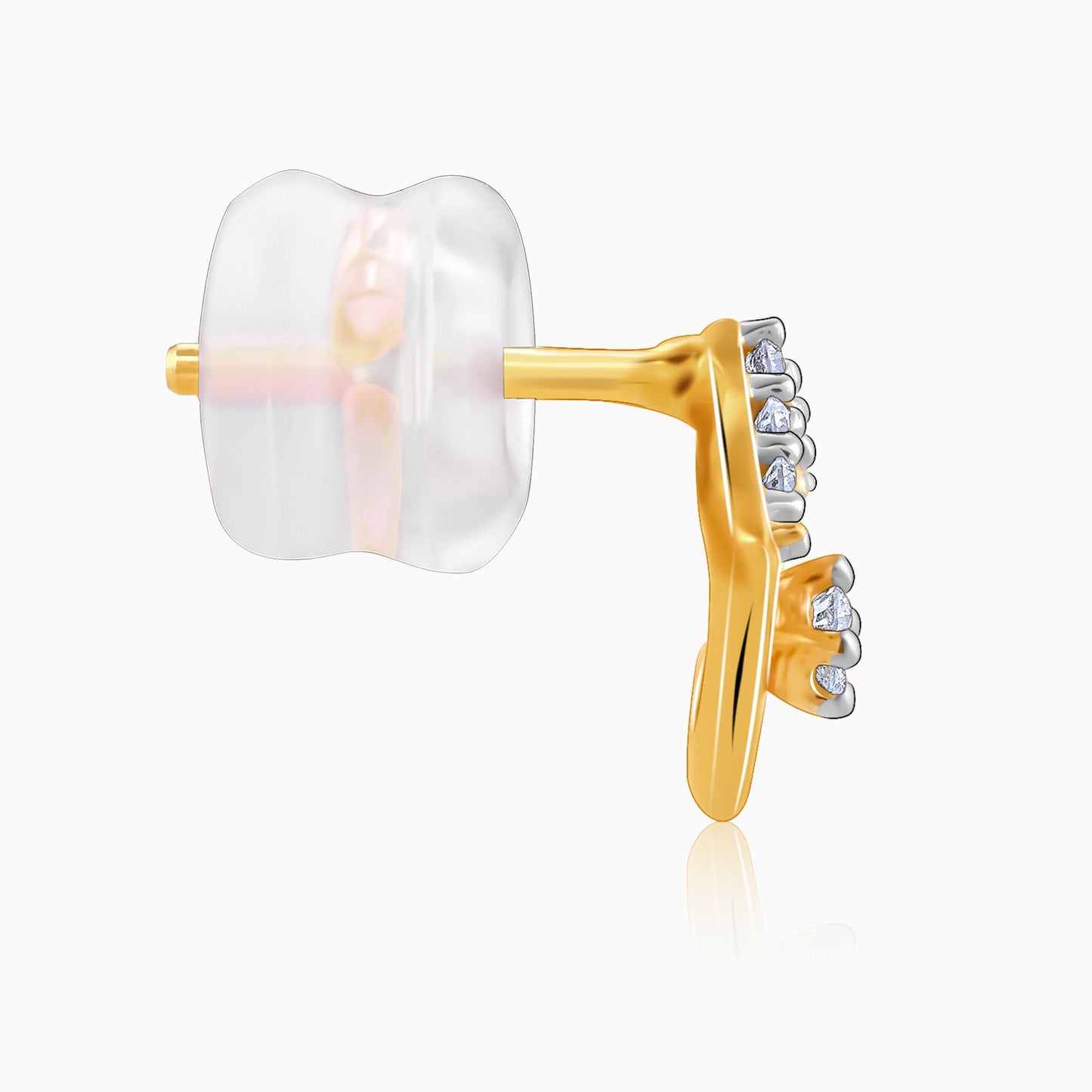 Gold Kite Diamond Earrings