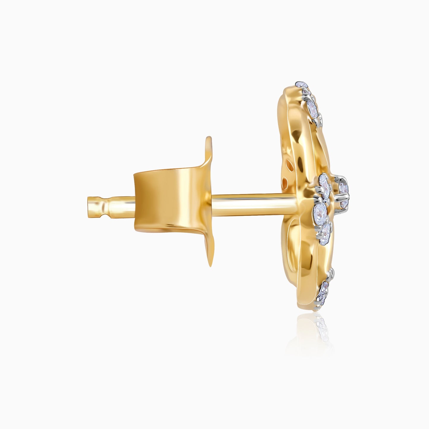 Gold Jivy Diamond Earrings