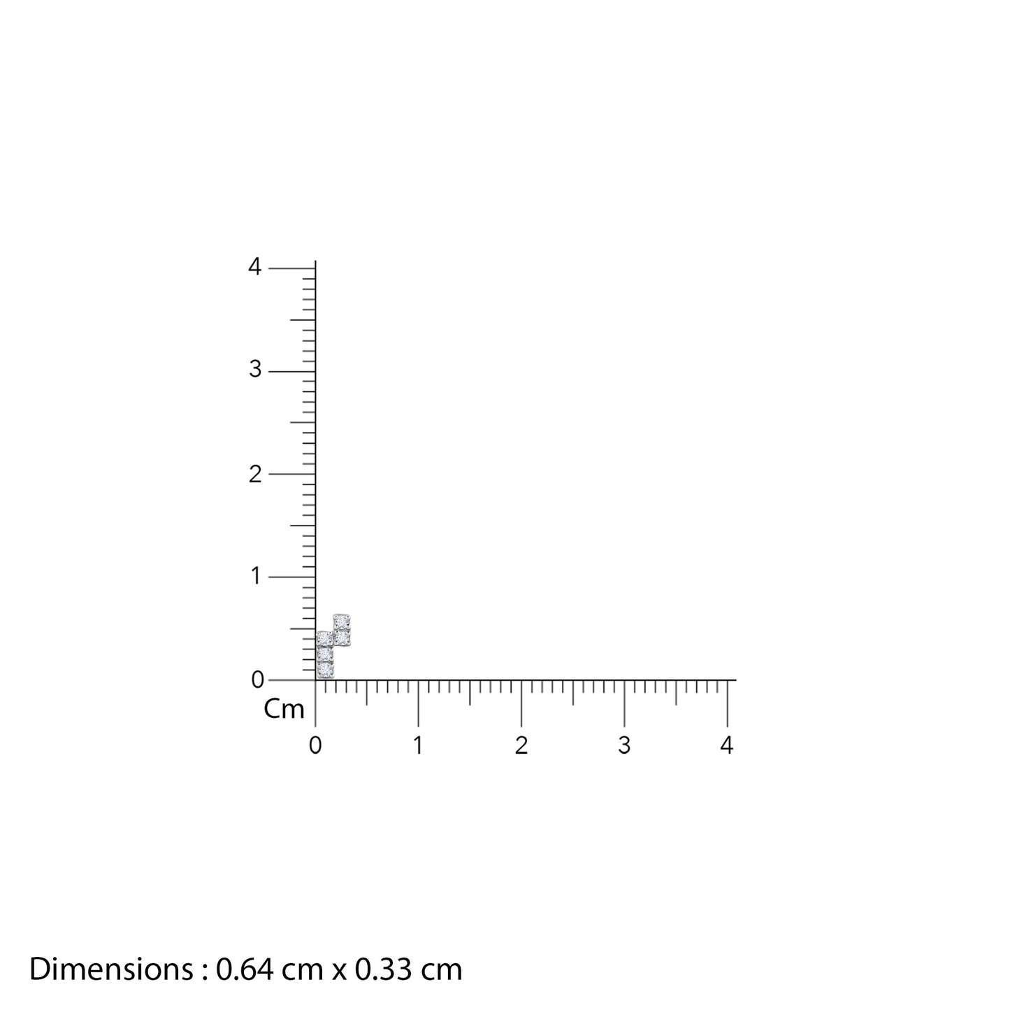 Gold Bolt Diamond Earrings