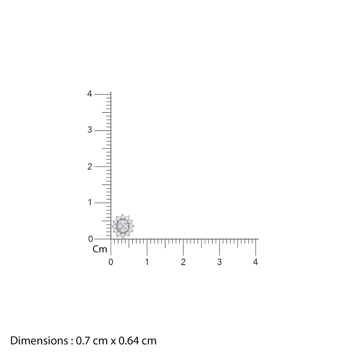 Gold Daisy Diamond Earrings