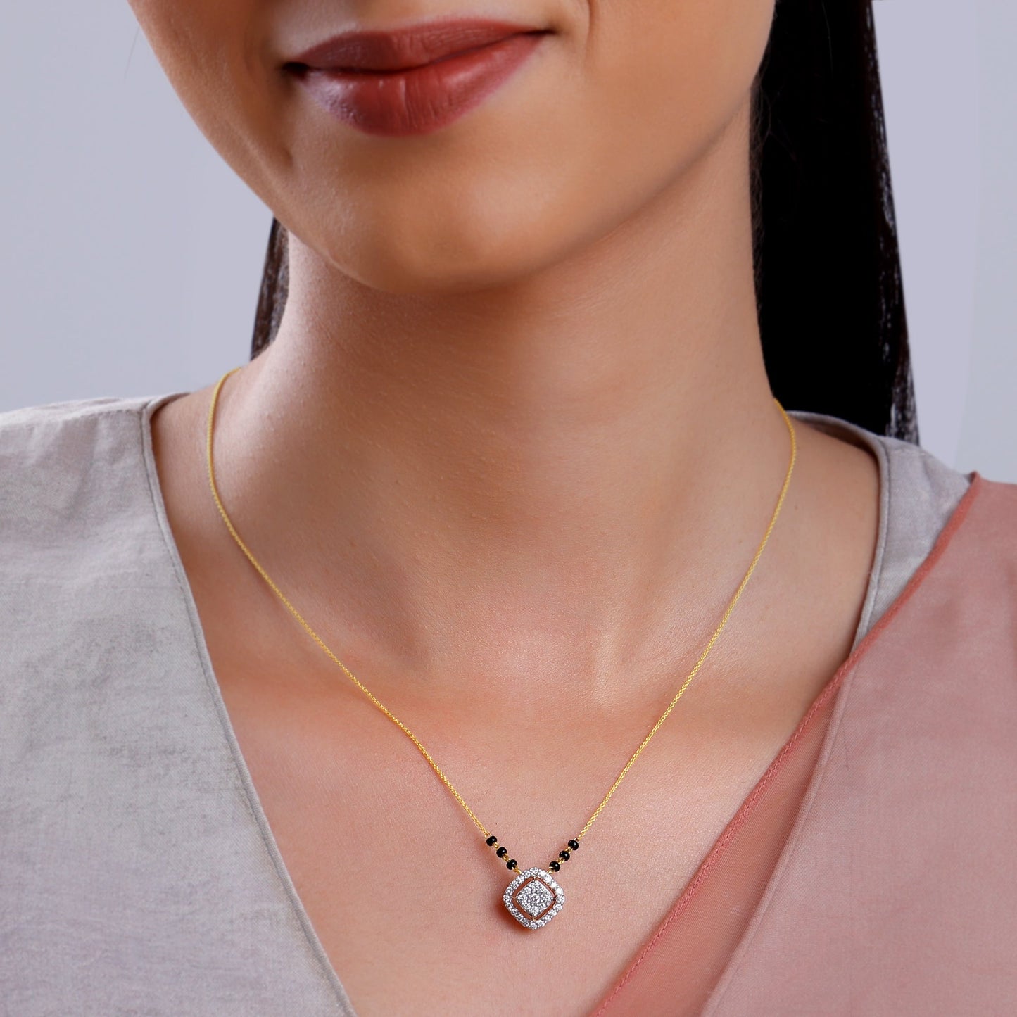 Gold Sushma Diamond Mangalsutra