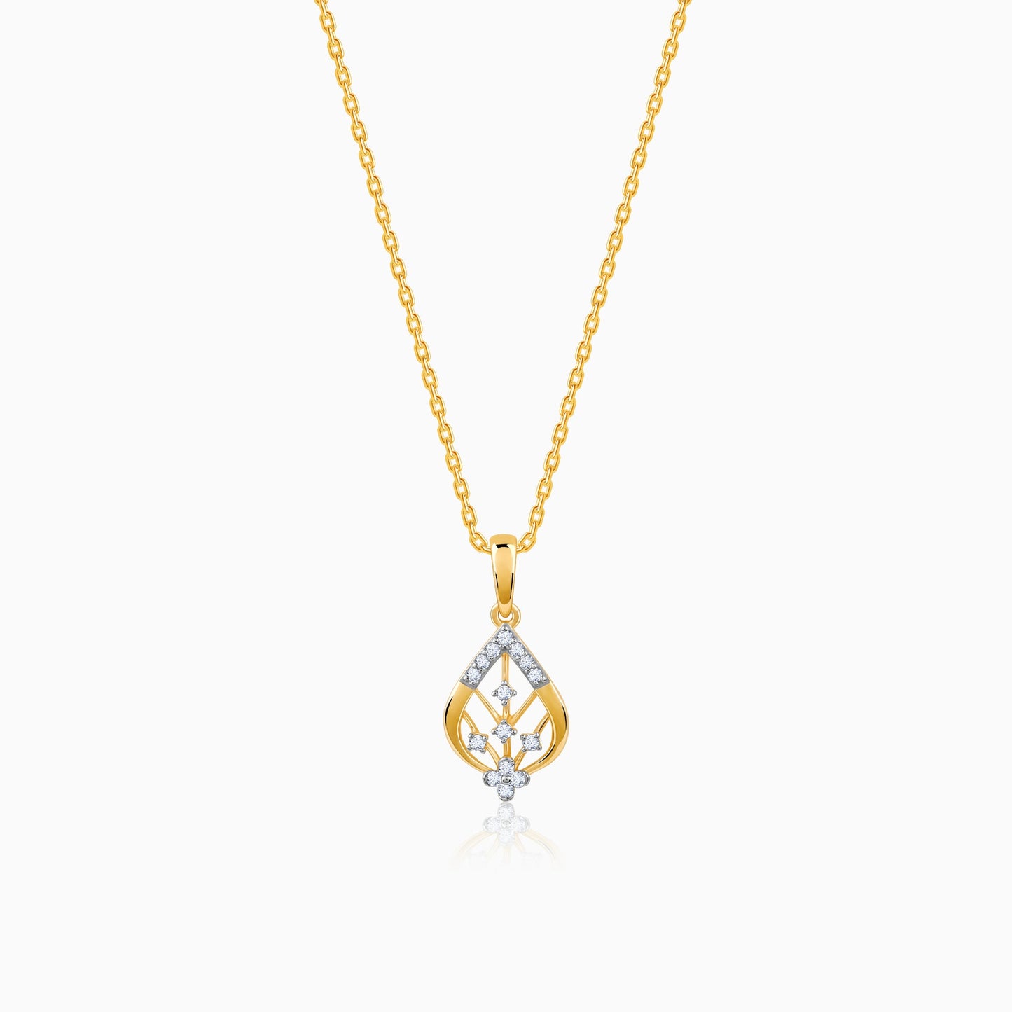 Gold Satomi Diamond Pendant