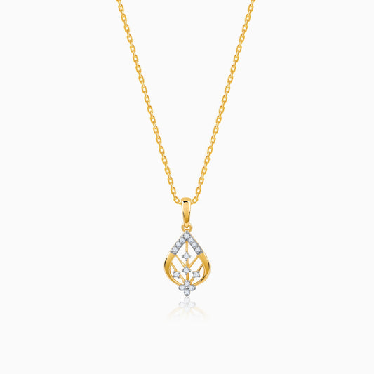 Gold Satomi Diamond Pendant