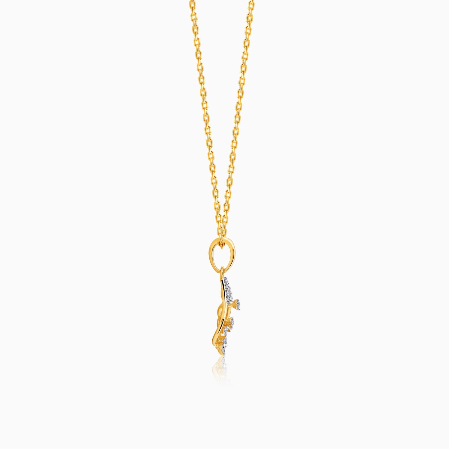 Gold Satomi Diamond Pendant