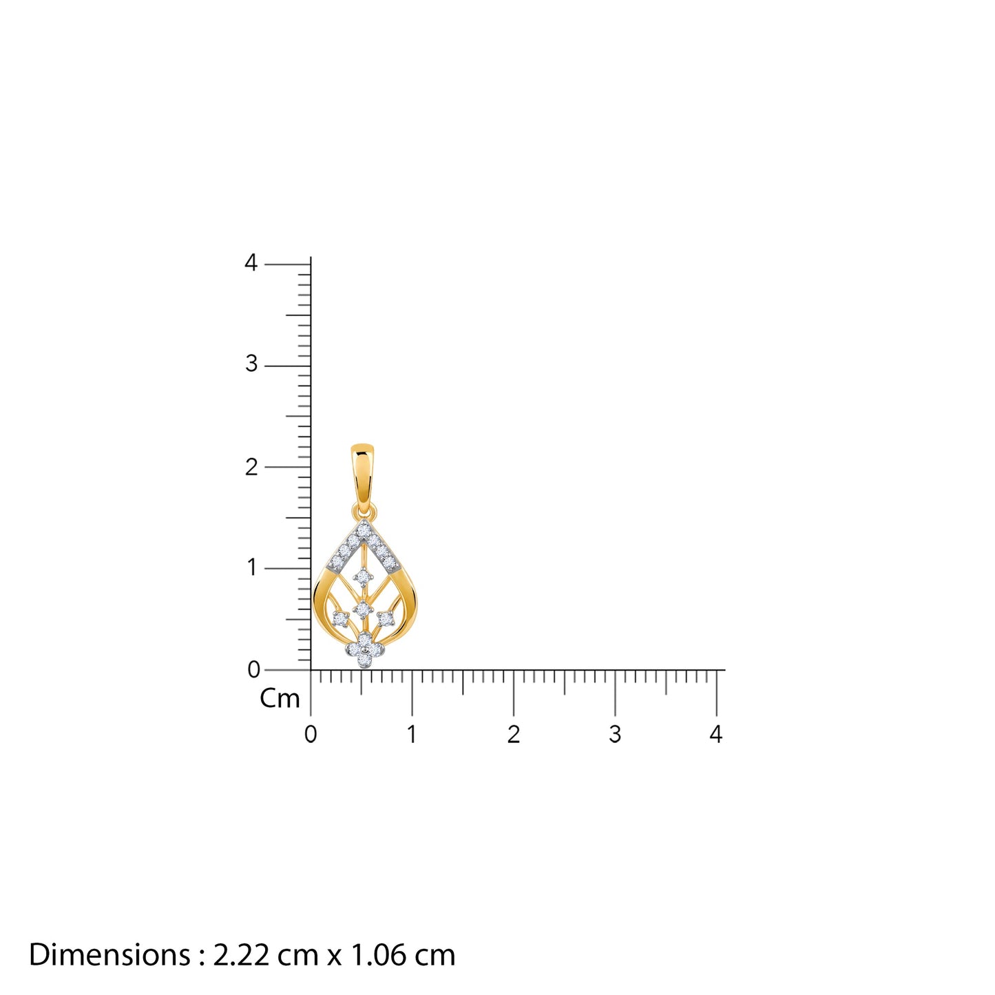Gold Satomi Diamond Pendant