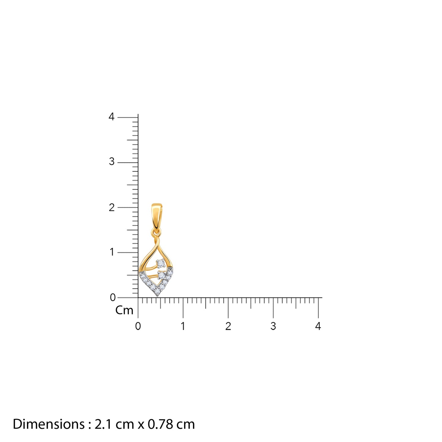 Gold Veil Diamond Pendant