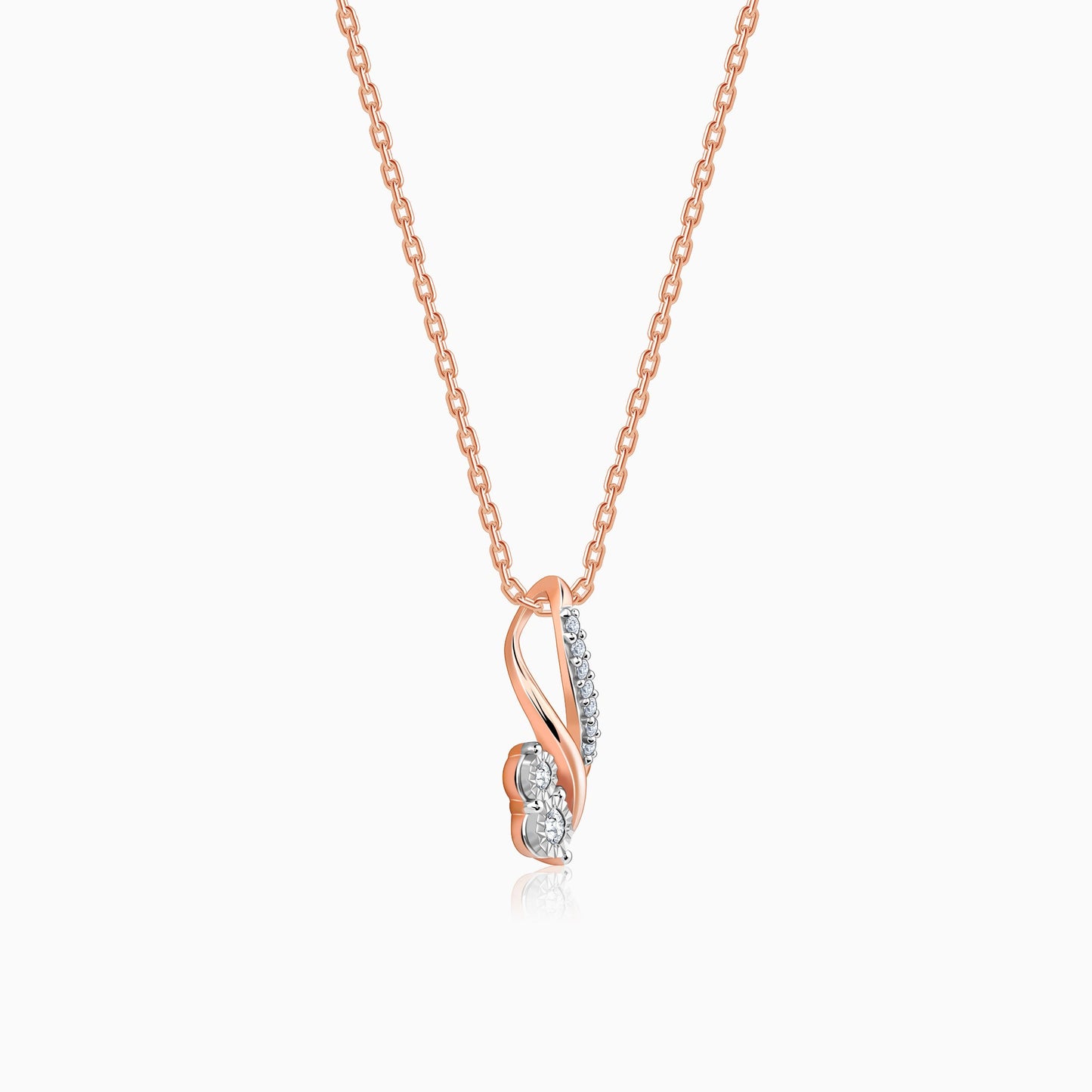 Rose Gold Beauty Diamond Pendant