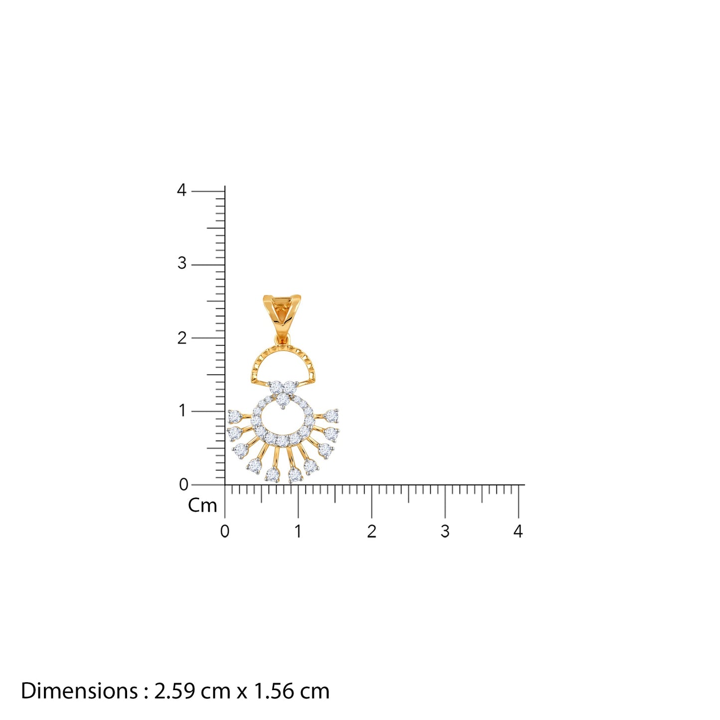 Gold Serene Moments Diamond Pendant