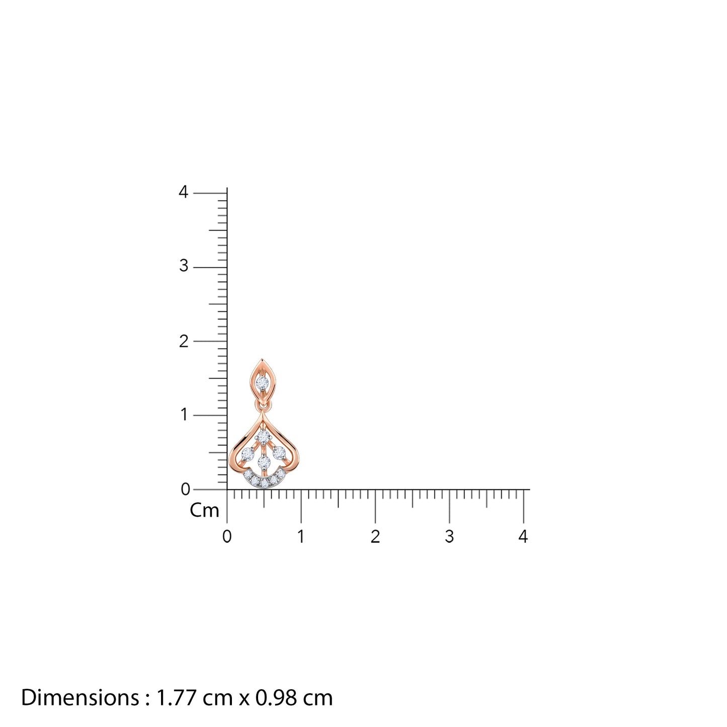 Rose Gold Visionary Shine Diamond Pendant