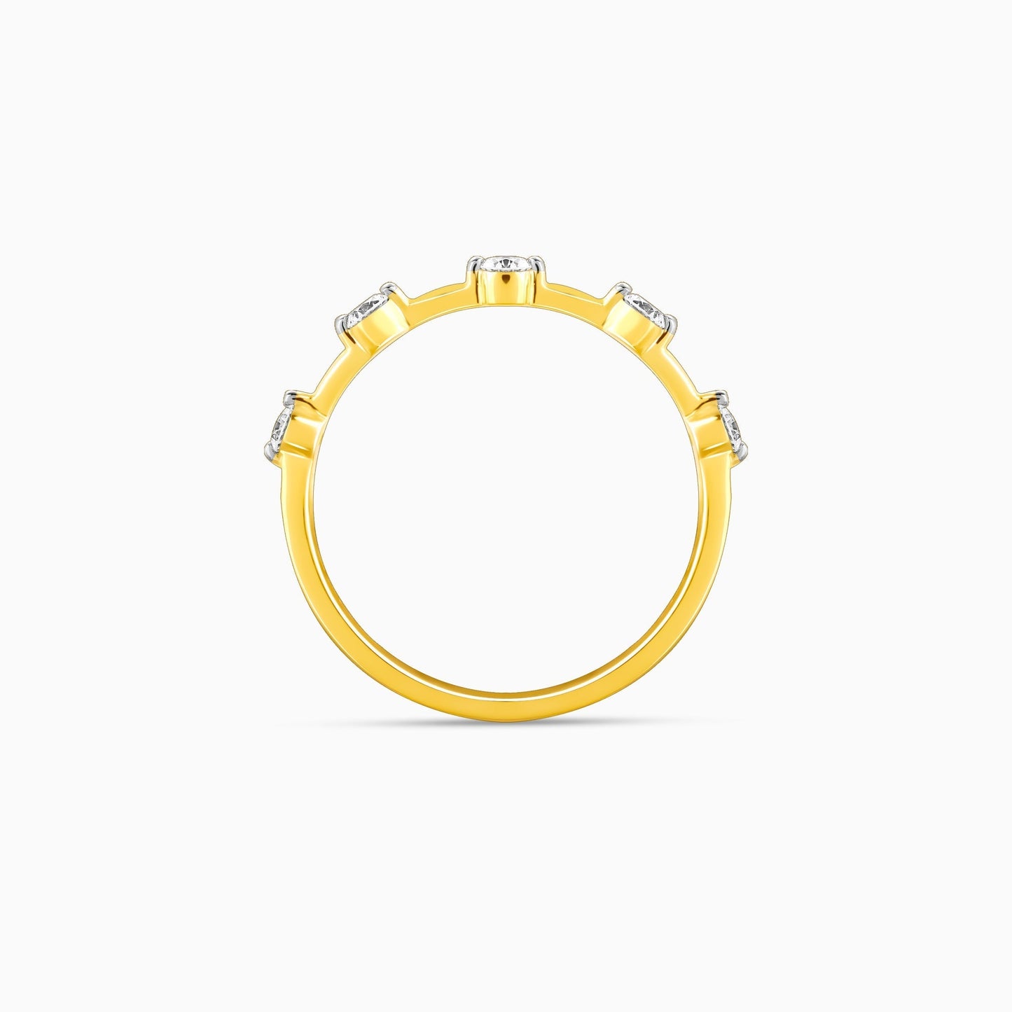 Gold Celestial Shimmer Diamond Ring