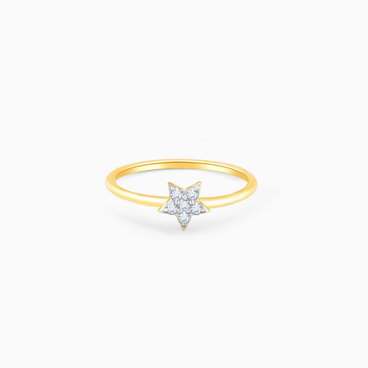 Gold Star Constellation Diamond Ring