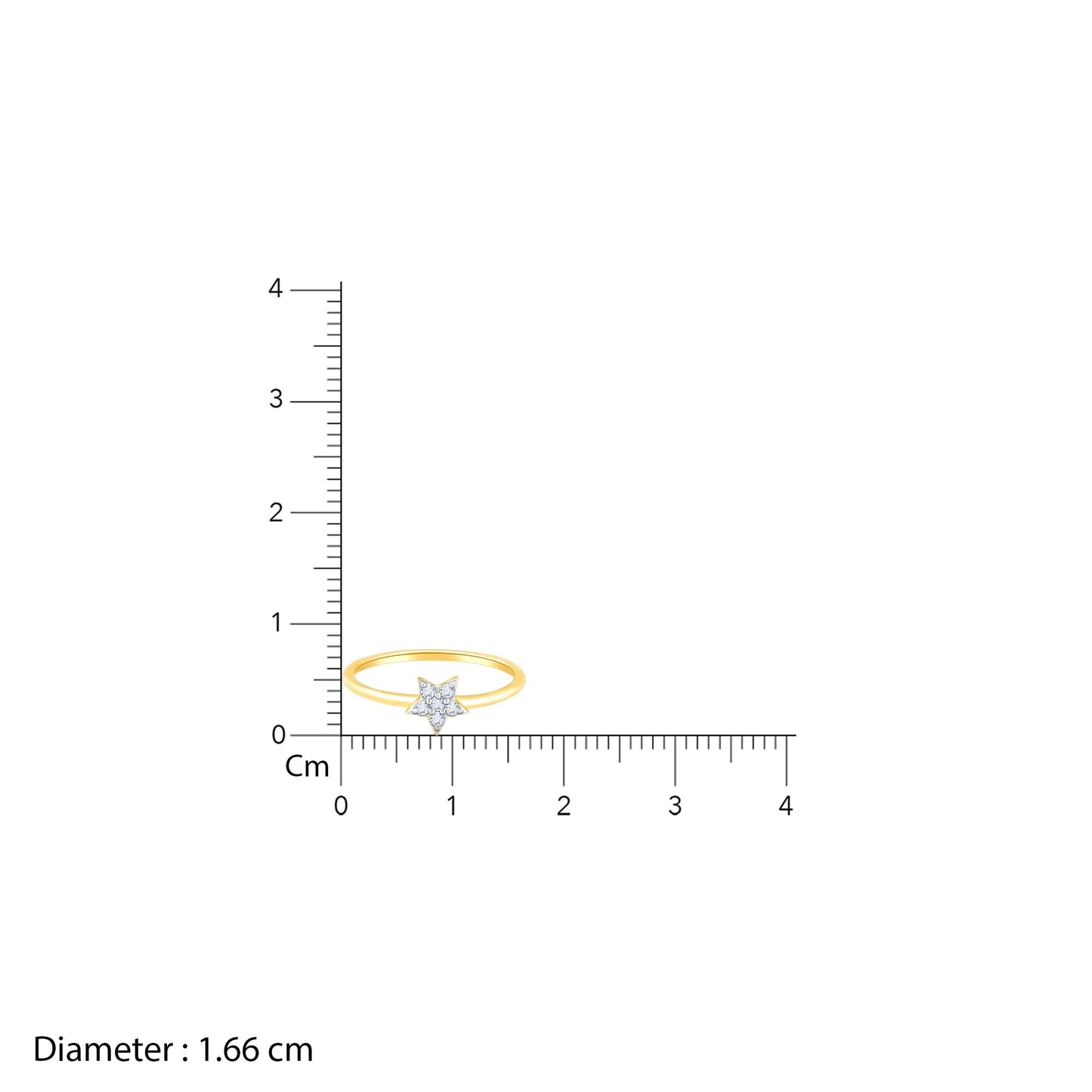 Gold Star Constellation Diamond Ring
